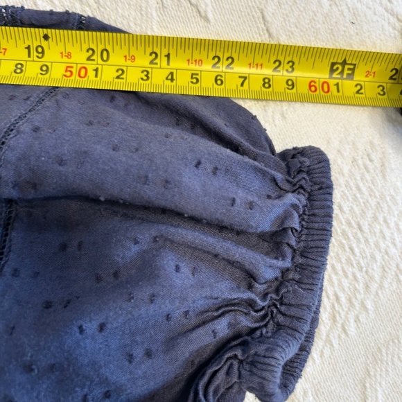 Old Navy Women’s Medium Navy Blue Sundress Elastic Long Sleeves above knee beach - Picture 8 of 9